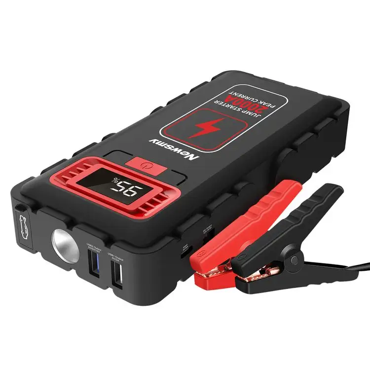 20000mAh Portable Emergency Jump Starter and Power Bank with 2500 Peak Amp