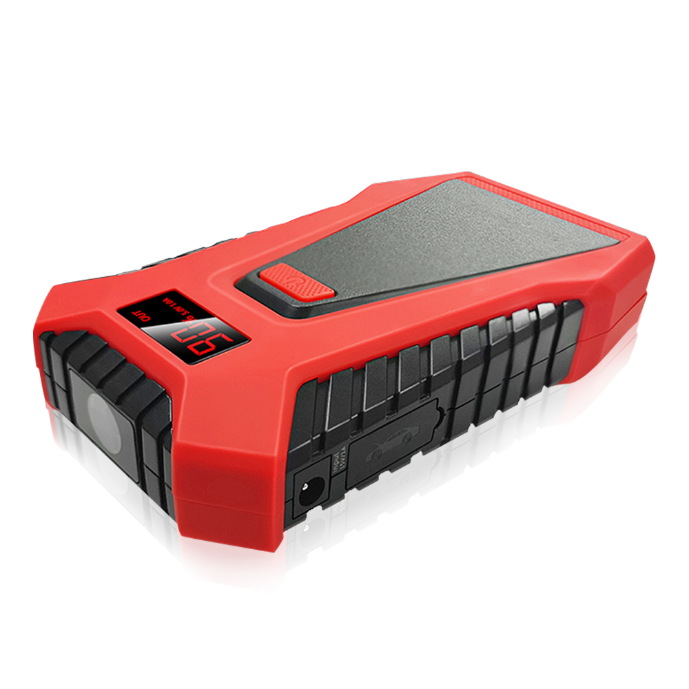11000mAh Portable Emergency Car Jump Starter and Power Bank with 600 Peak Amp